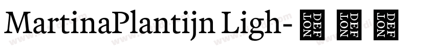 MartinaPlantijn Ligh字体转换